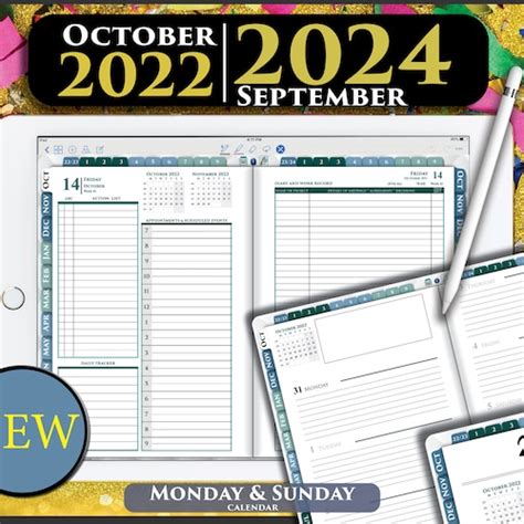 Digital Goodnotes Planner Daily Template 2022 2023 Franklin - Etsy