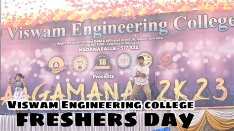 Viswam Engineering College Madanapalli Celebrate Freshers Party 🥳🥳 21