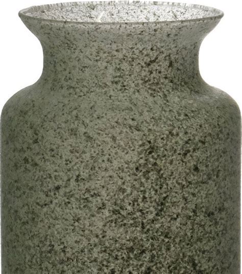 Bloemenvaas Dubai Groen Graniet Glas 14 X 20 Cm Bol