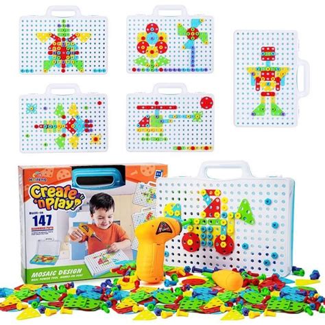 Mosaique Enfant Puzzle Ensemble Jouet Ducatif Cadeau De Construction