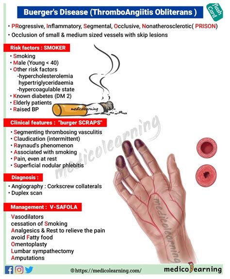 Medico Learning On Twitter RT BrownHospMed Buergers Disease TAO