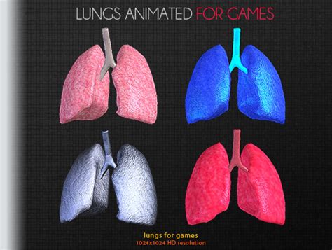 Lungs For Games Characters Unity Asset Store