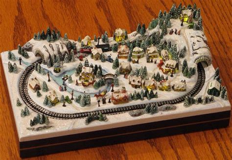 Cute Small And Portable Christmas Train Town Miniature Christmas