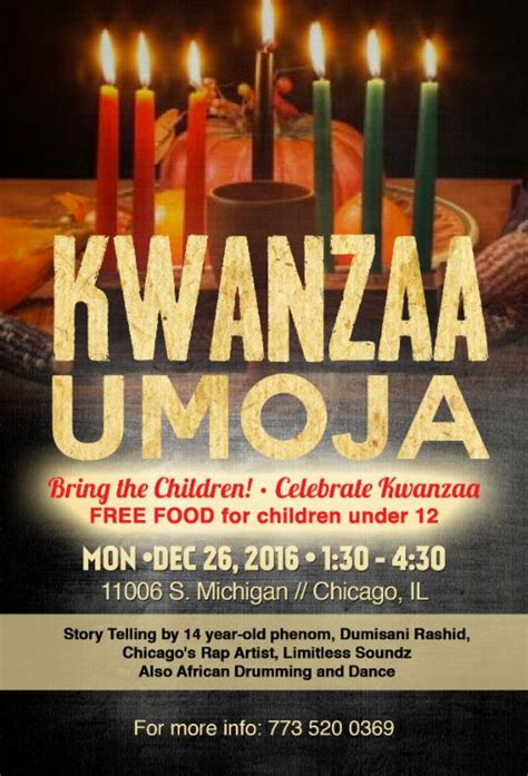 Umoja Kwanzaa Events today in Chicago