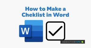 Como fazer uma lista de verificação no Microsoft Word