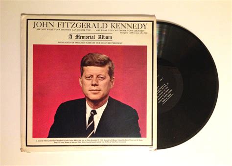 Lp Album John Fitzgerald Kennedy A Memorial Album Vinyl Record