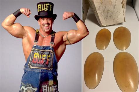 Wrestling legend Buff Bagwell shows off removed CALF IMPLANTS after ...