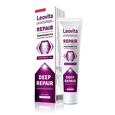 Leovita Gingivitis Treatment Toothpaste, MMF7 Gum Disease Treatment