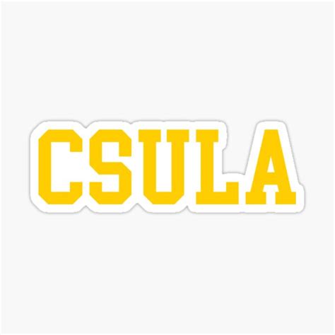 "csula - college font" Sticker for Sale by scollegestuff | Redbubble