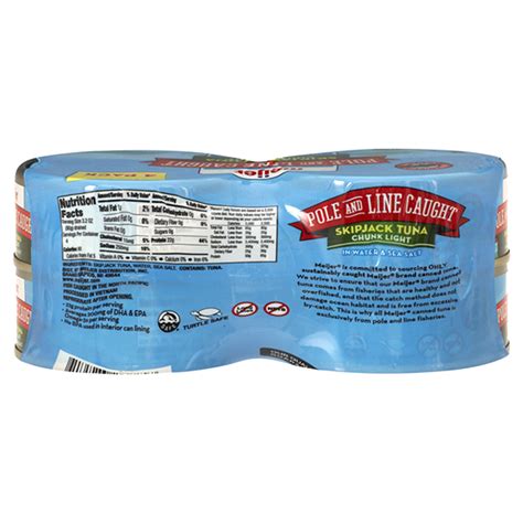 Meijer Wild Caught Chunk Light Skipjack Tuna With Sea Salt 4 Ct Shipt