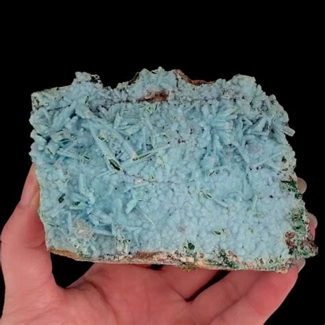 Quartz Over Chrysocolla Pseudomorphs After Malachite After Azurite Ex