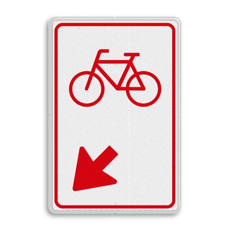 Verkeersbord Rvv D Fietsers Links Van Rijbaan Wisselen Bestel