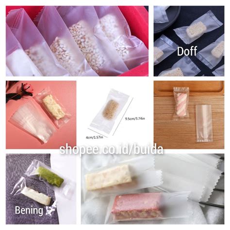 Jual Plastik Nougat Kemasan Kue Cookies Kantong Permen X Cm Doff