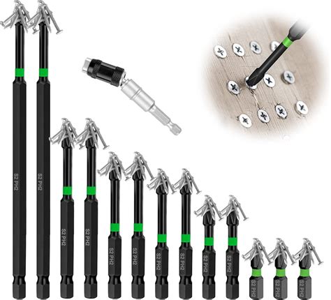 14pc Magnetic Screwdriver Bit Set Impact Phillips Drill Bit With