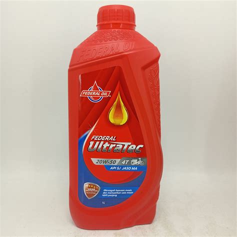 Oli Federal Ultratec 20w 50 Ukuran 1 Liter Lazada Indonesia