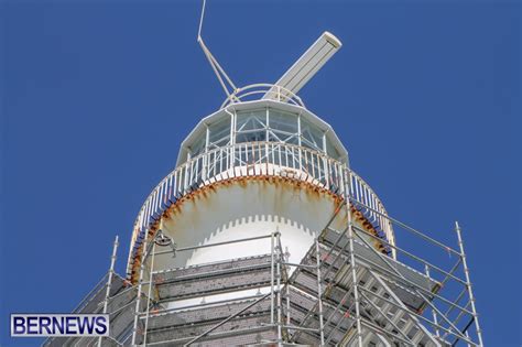 Photos Gibbs Hill Lighthouse Repairs Underway Bernews