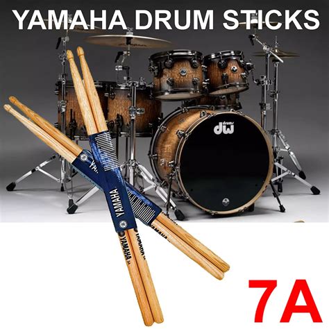 Professional Wooden Drum Sticks 5A 7A YAMAHA Oak Wood Drumsticks Set ...