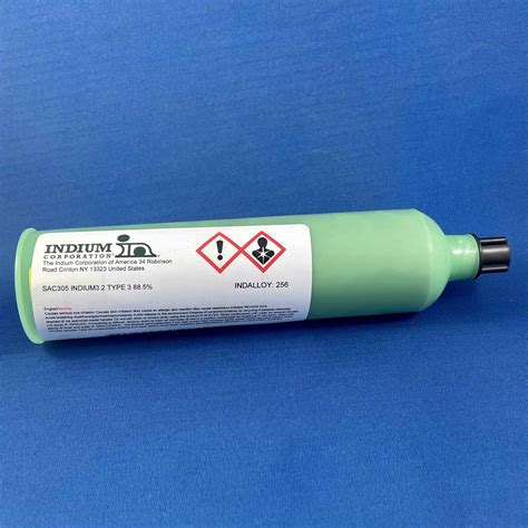 Indium Solder Paste Sac Type Water Wash