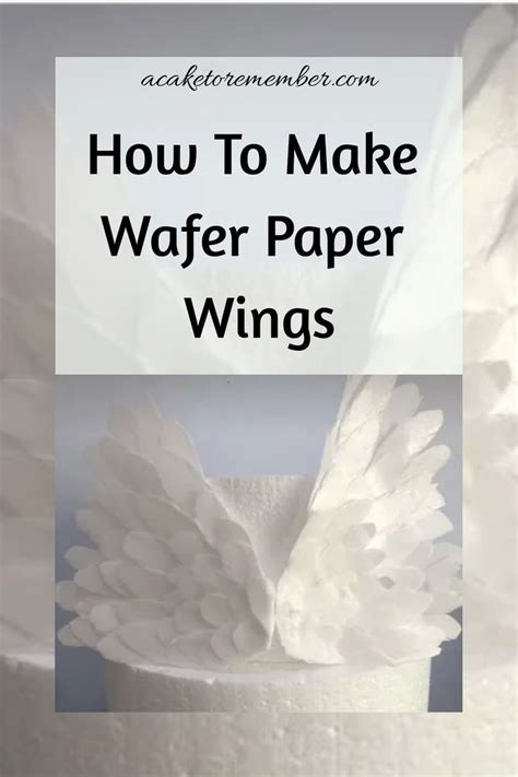 How To Make Wafer Paper Wings | Paper wings, Wafer paper, Angel wings cake