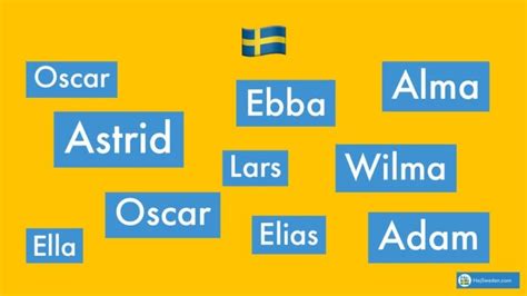 Swedish Names: Most Common Names for Newborn Boys & Girls, Men & Women ...