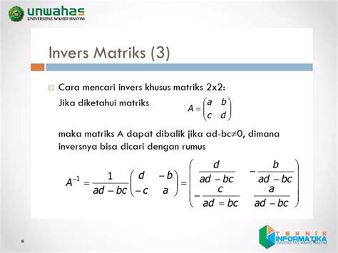 Determinan Dan Invers Matriks 22ppt