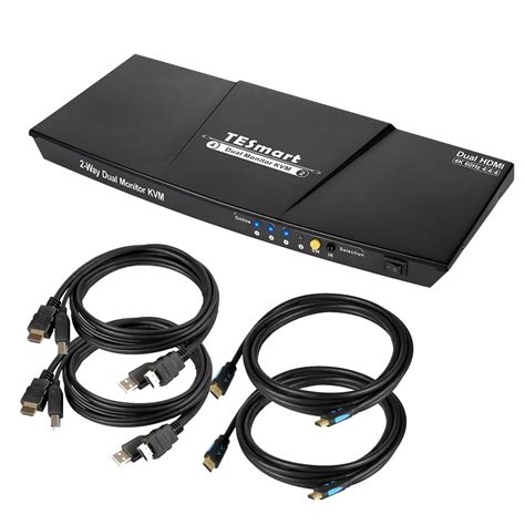 Buy Tesmart Dual Hdmi X Dual Monitor Kvm Switch Port Updated K