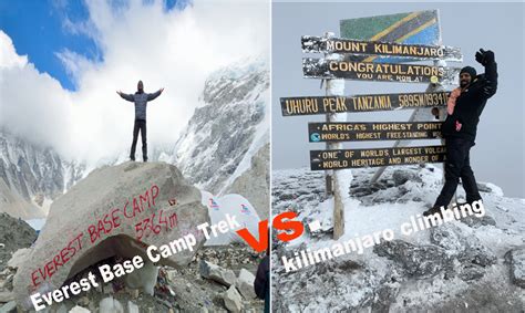 Everest Base Camp Trek Vs Kilimanjaro Climbing Comparison