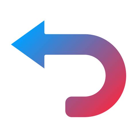 Round arrow Generic Flat Gradient icon