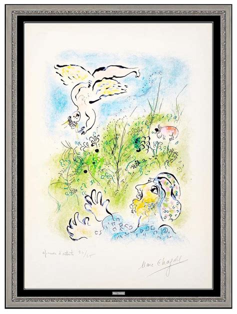 Signed Marc Chagall Lithographs - 7 For Sale on 1stDibs | marc chagall ...