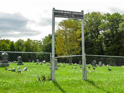 Baxter Rural Cemetery Nichols Ny Burial Records