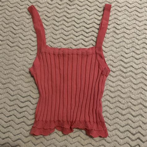 Debut Hot Pink Crop Top Size M L No Flaws Barbie Depop