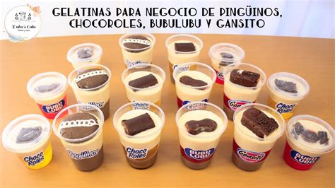 GELATINAS PARA NEGOCIO RELLENAS DE PINGÜINOS CHOCOROLES BUBULUBU Y