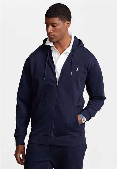 Polo Ralph Lauren Big And Tall Double Knit Full Zip Hoodie Sweat Zippé