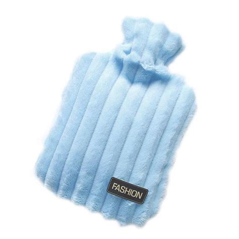 Popular Plush PVC Hot Water Bottle Cover Explosion Proof Plush Fabrics Warm Water Bag Removable
