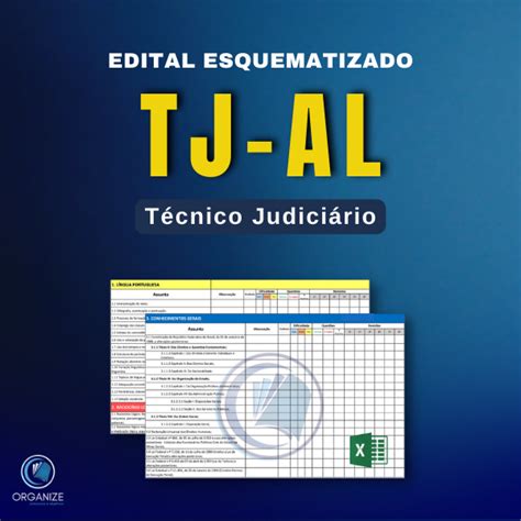 Edital Esquematizado Tj Al PÓs Edital Técnico Judiciário