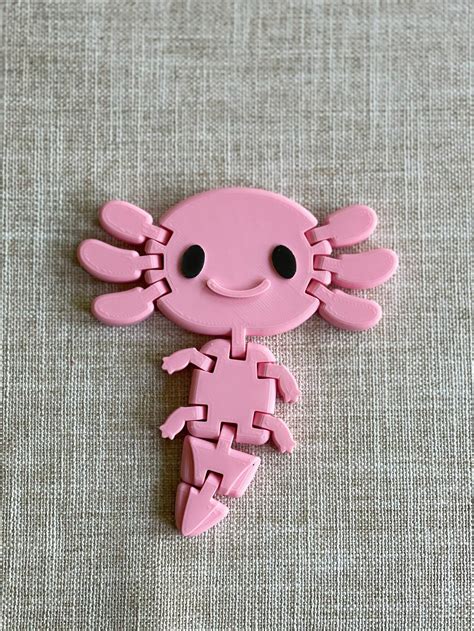 Articulated Axolotl Fidget Toy Sensory Toy 3D Printed Etsy Polska