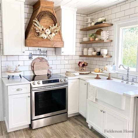 Bright Farmhouse Kitchen With Wood Accents Soul And Lane