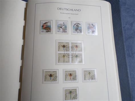 Briefmarken Sammlung Bund Brd Deutschland Leuchturm Album