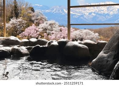Enjoy Hot Spring While Looking Snowy Stock Photo 2515369853 Shutterstock