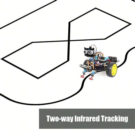 TSCINBUNY 2WD Smart Roboter Auto Bausatz für Arduino Programmier