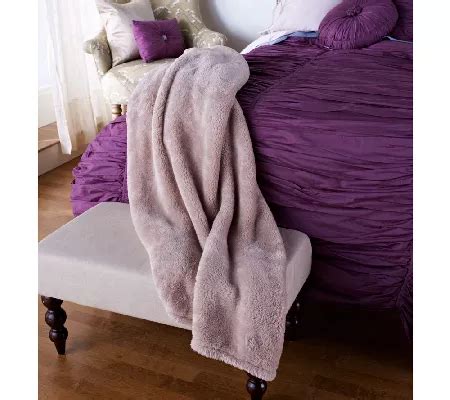 Berkshire Set Of 2 Super Soft Mega 55 X70 Fluffie Throws QVC