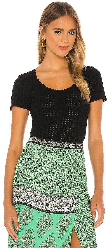 Alice Olivia Ciara Scoop Neck Cropped Top ShopStyle