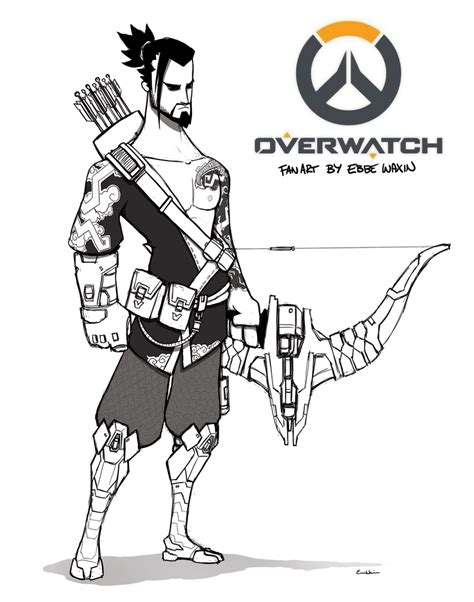 Overwatch Hanzo Fanart Sketchy By Ebbewaxin On Deviantart