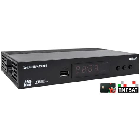 SagemCom Recetor Satelite c Cartão TNT Sat Sagem DS81HD KuantoKusta