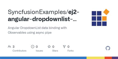 GitHub SyncfusionExamples Ej2 Angular Dropdownlist Async Pipe