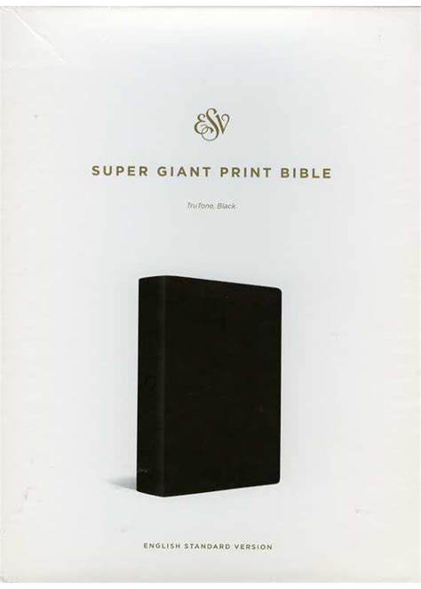 ESV Super Giant Print Bible: Black - Crossway - Bob Jones University Bruins Shop