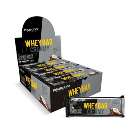 Whey Bar Creamy Probiotica Un G Coco Barra De Prote Na Magazine