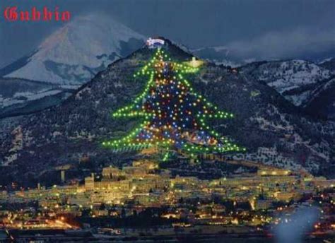 Fotografia Albero Di Natale Pi Grande Del Mondo A Gubbio