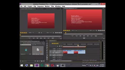 Replace Deleted Misplaced File Footage In Adobe Premiere Pro CS6 YouTube