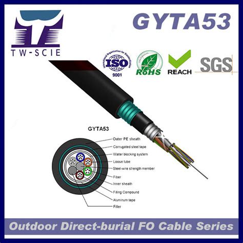 Gyta53 G652d Outdoor Duct Underground Direct Buried Armoured Custom